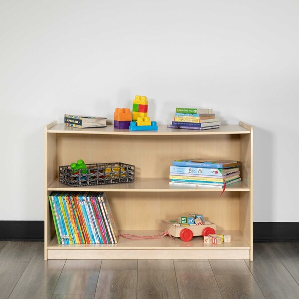 Wooden 2 Section School Classroom Storage Cabinet